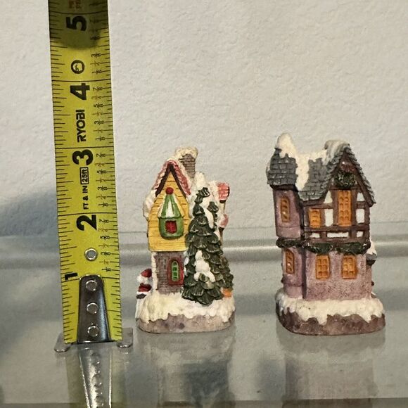 Riveria Collection 3 Mini houses Santa Reindeer Christmas Vintage - Picture 3 of 4